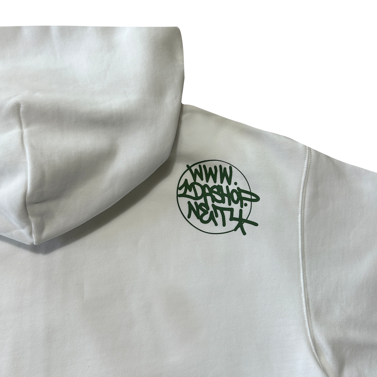 GREEN TIGER CAMO ZIP UP HOODIE (WHITE 3M PRINT)