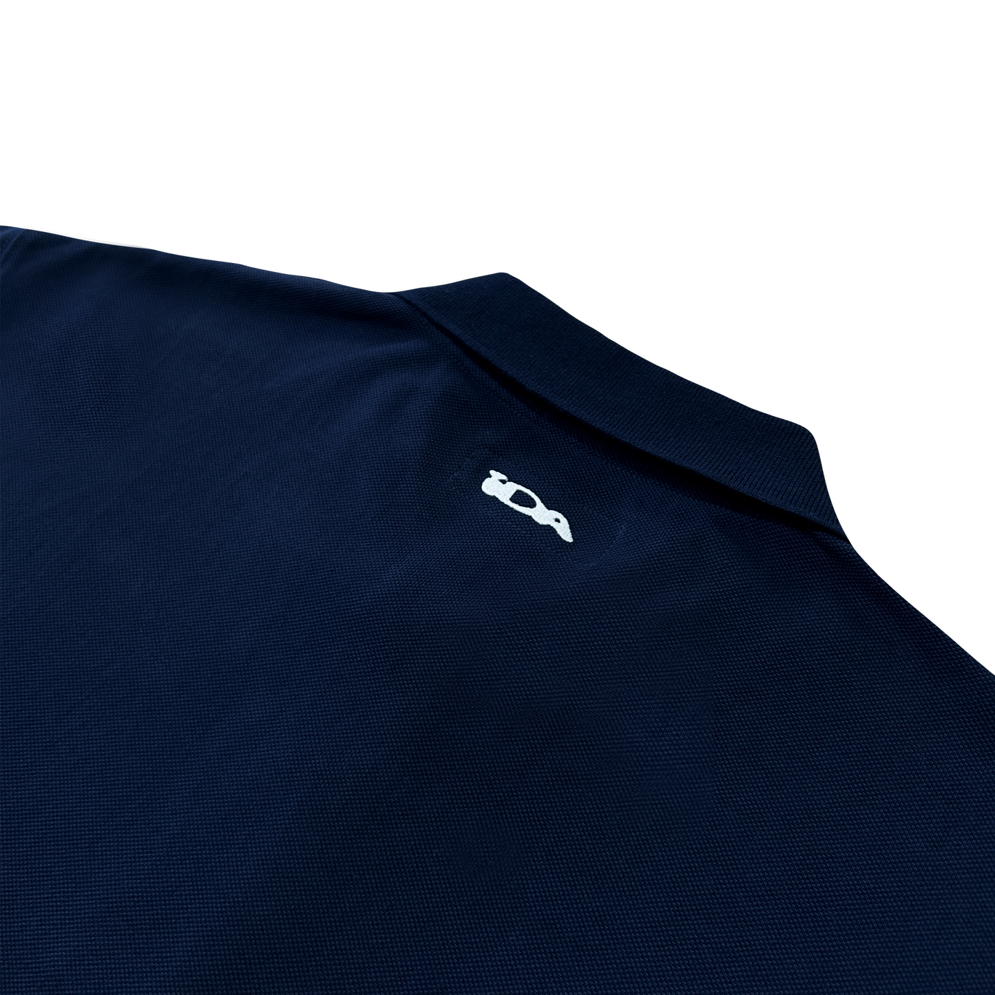 S/S NAVY MONOGRAM POLO