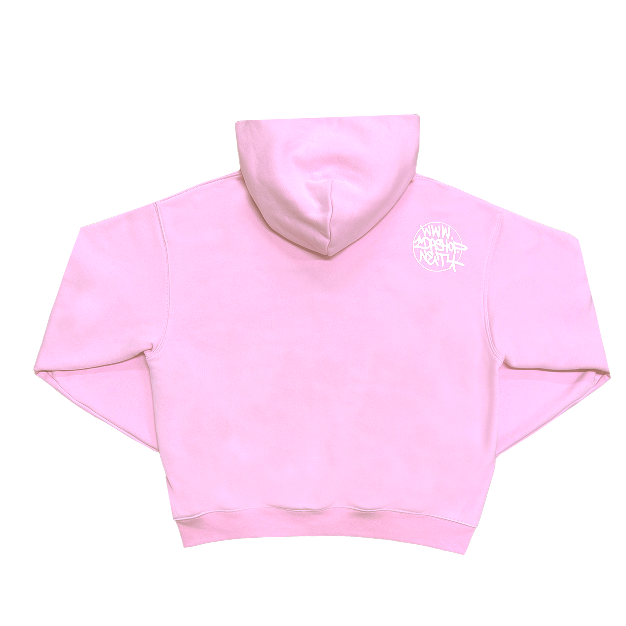 PINK CHAIN STITCH ZIP UP HOODIE – IDA