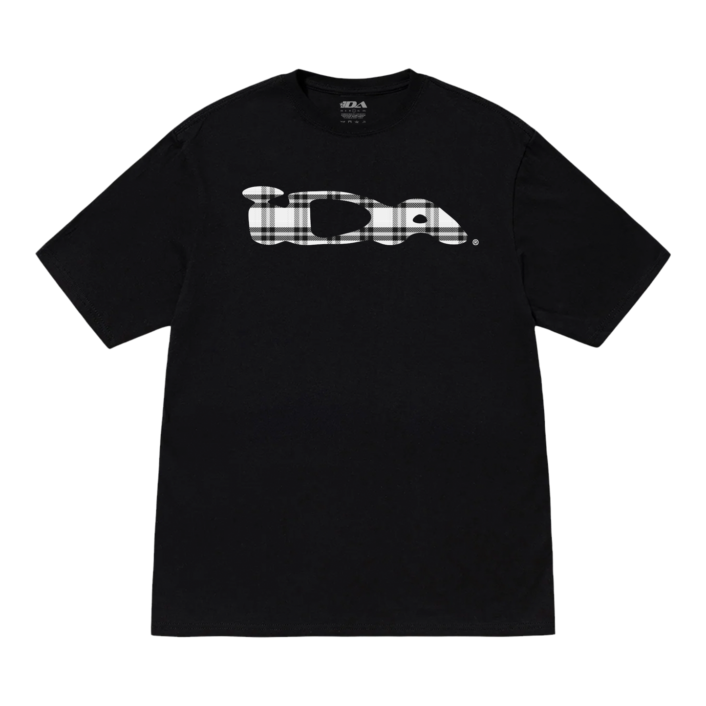 IDA PLAID TEE BLACK