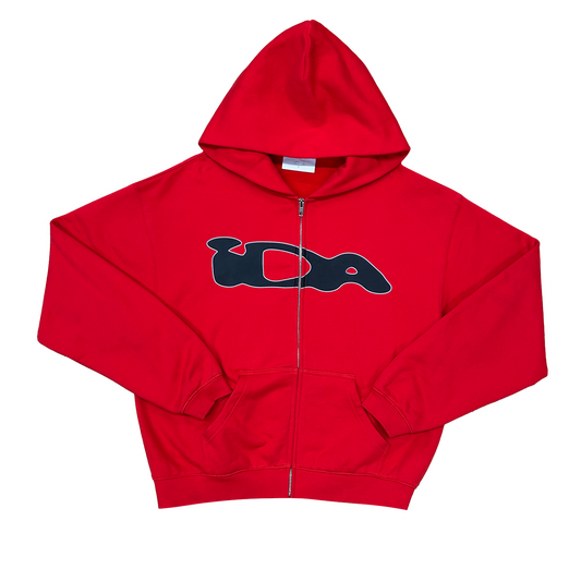 IDA ZIP UP HOODIE RED (3M DETAILS)