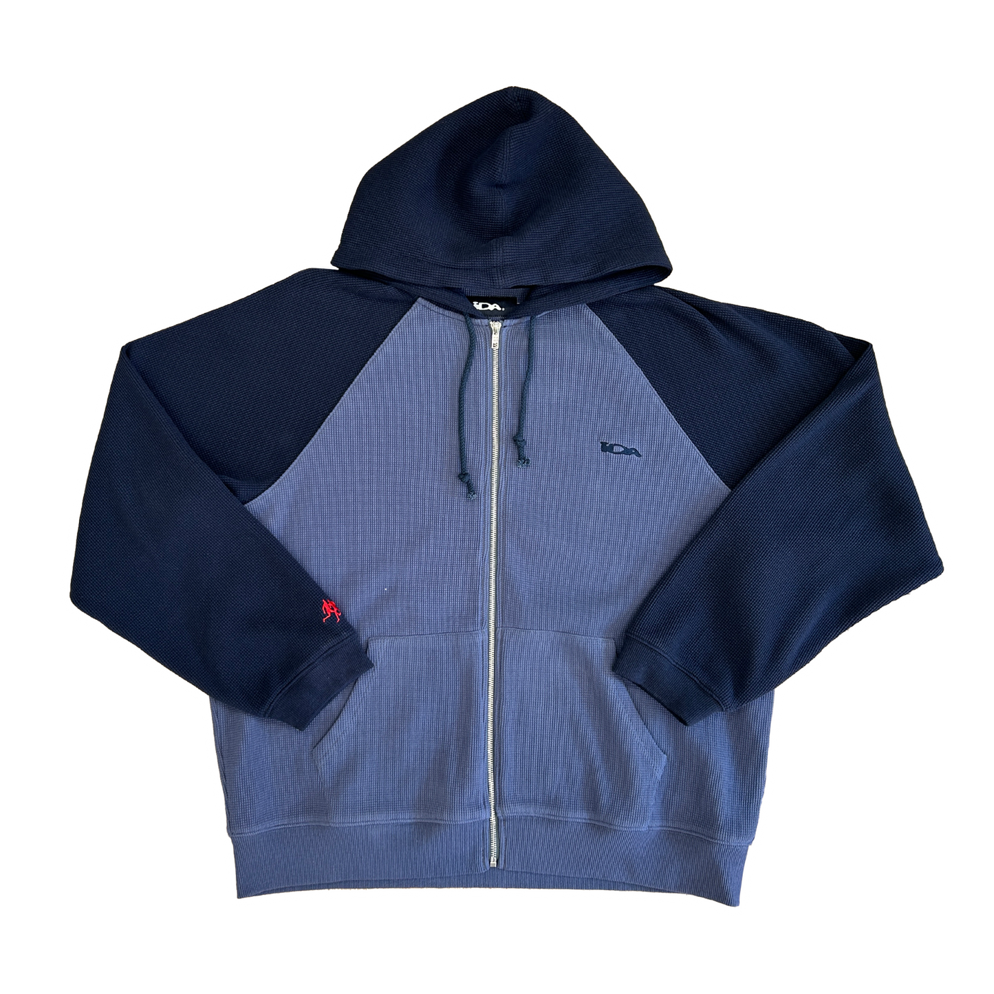 COMO WAFFLE ZIP UP NAVY