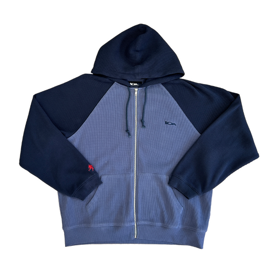 COMO WAFFLE ZIP UP NAVY