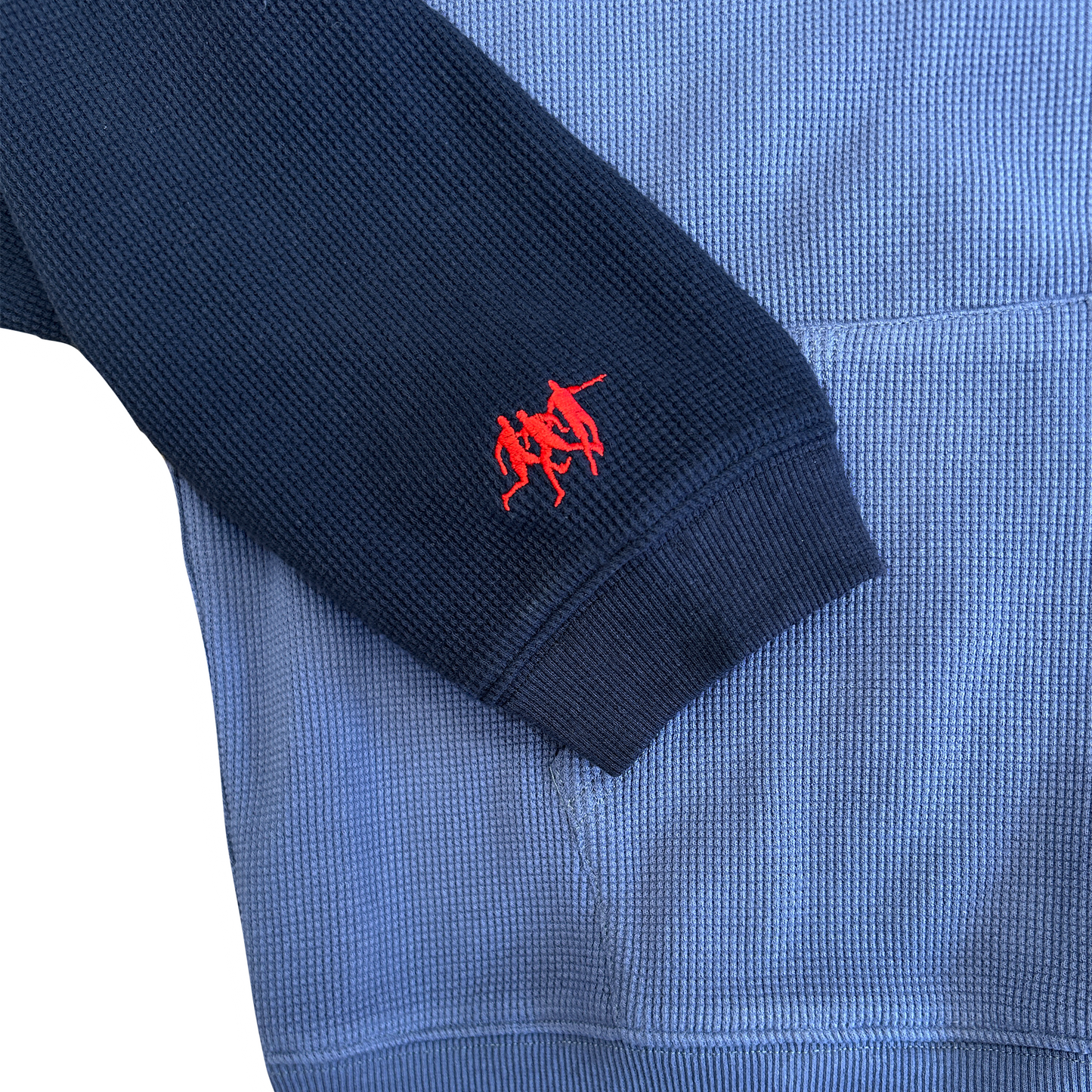 COMO WAFFLE ZIP UP NAVY