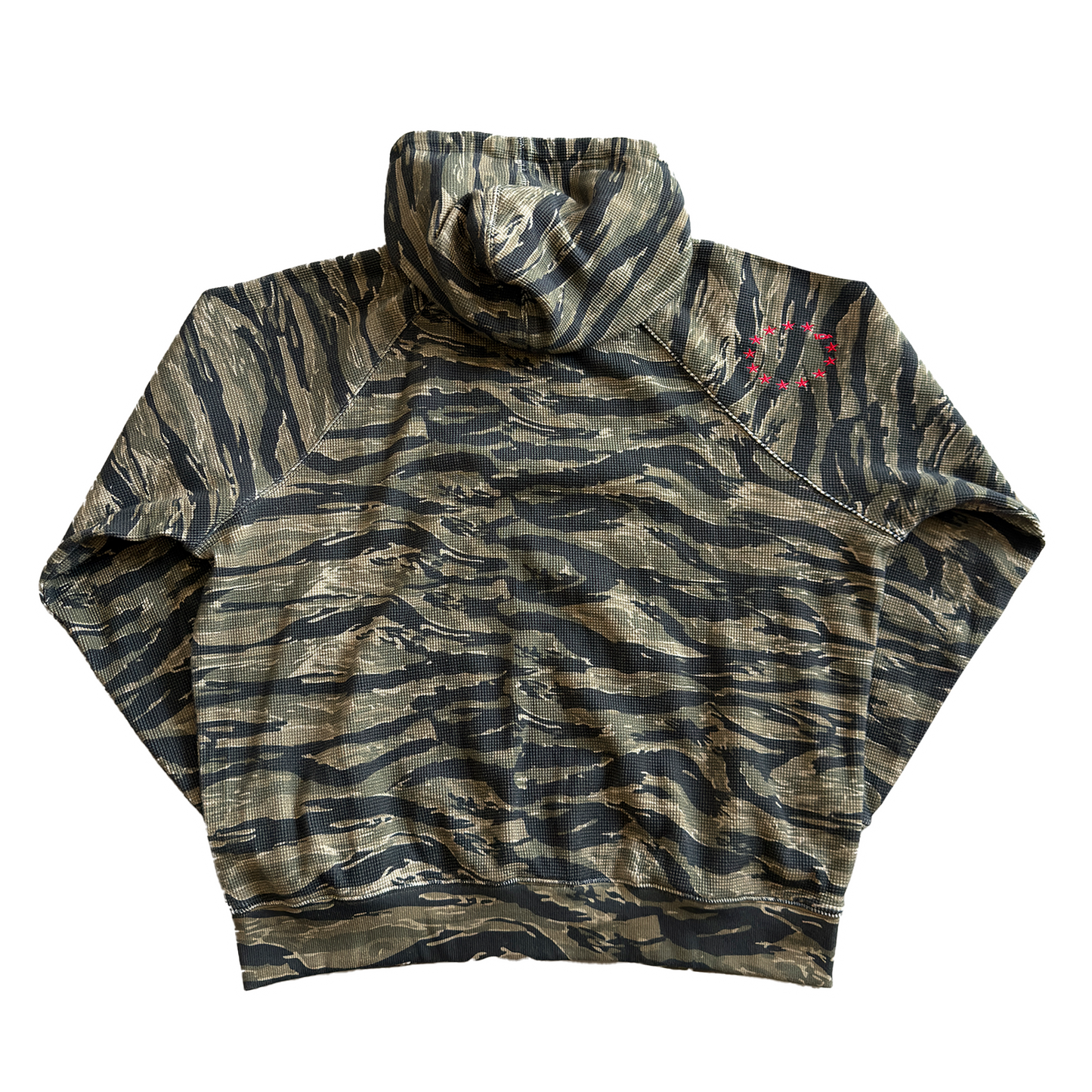 TIGER CAMO WAFFLE ZIP UP