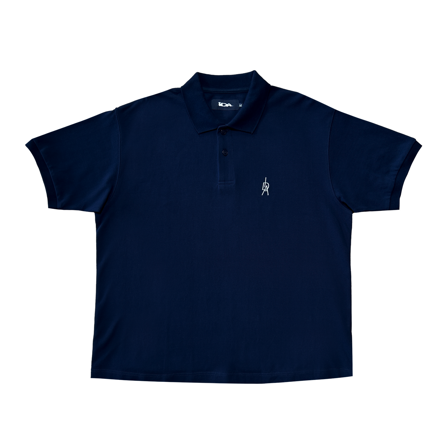 S/S NAVY MONOGRAM POLO