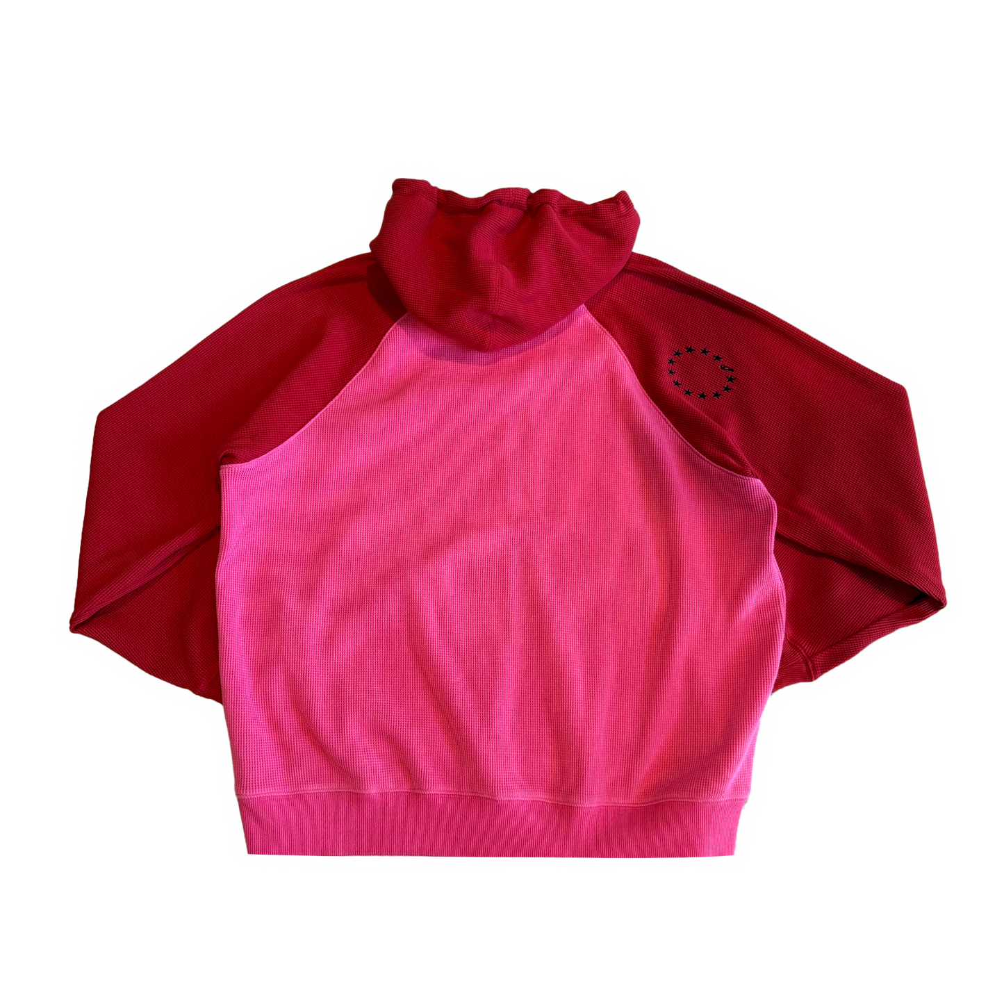 COMO WAFFLE ZIP UP PINK RED