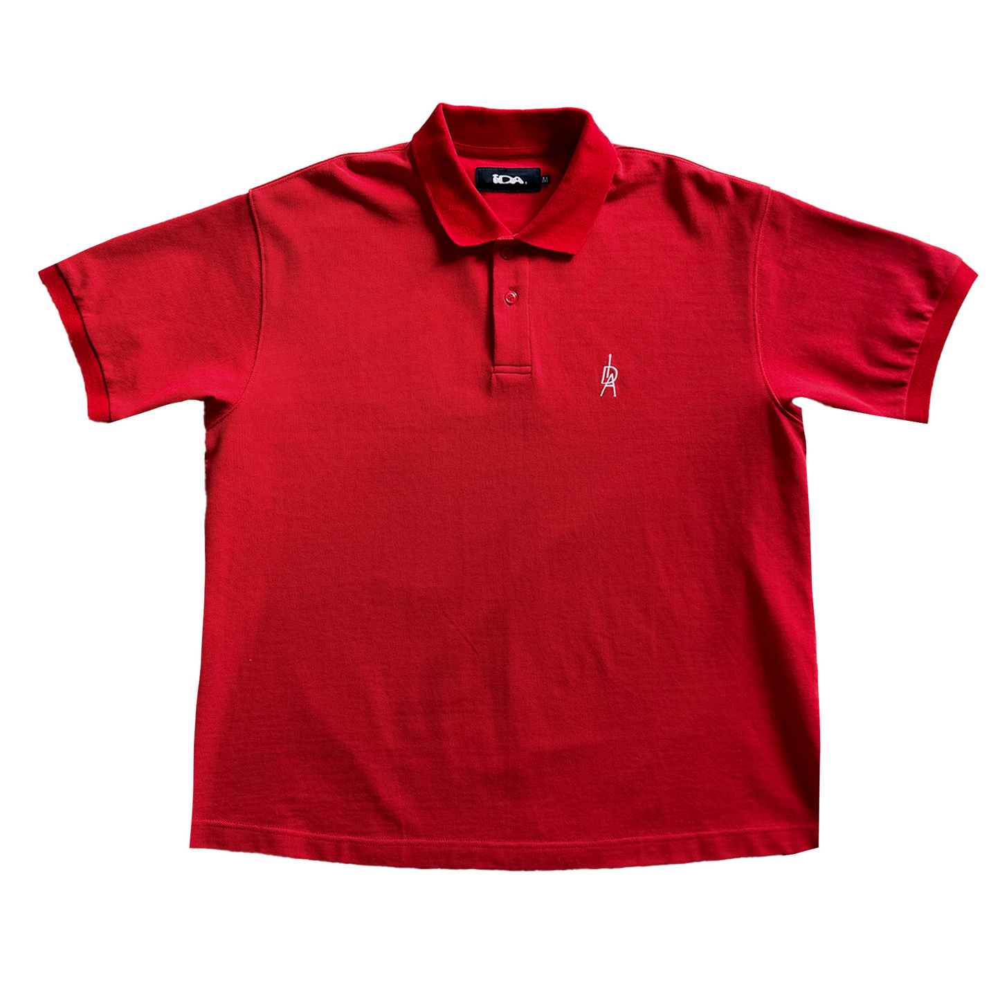 S/S RED MONOGRAM POLO