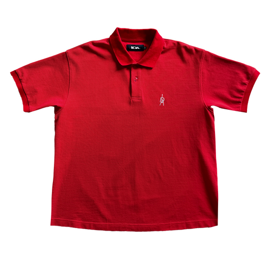 S/S RED MONOGRAM POLO