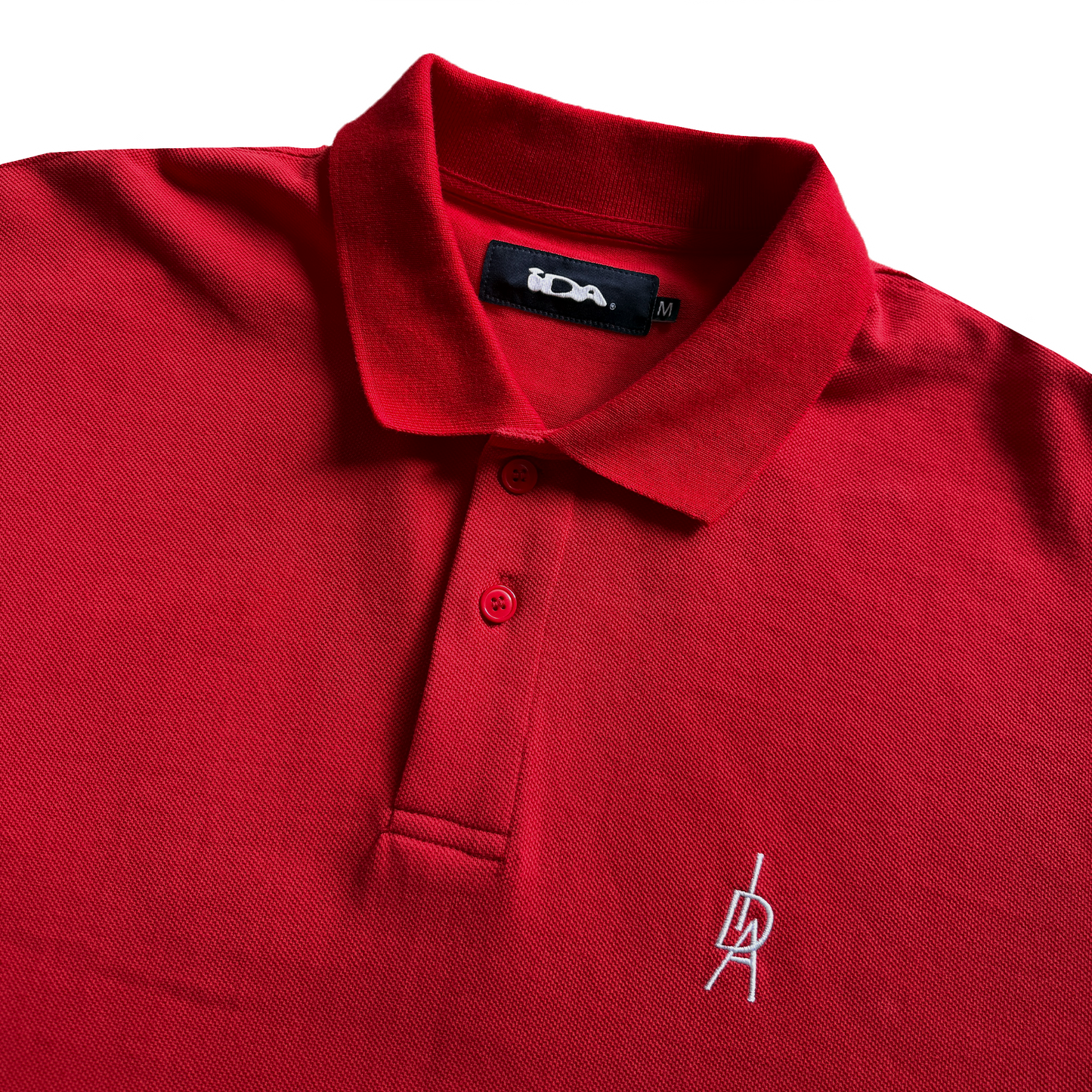 S/S RED MONOGRAM POLO