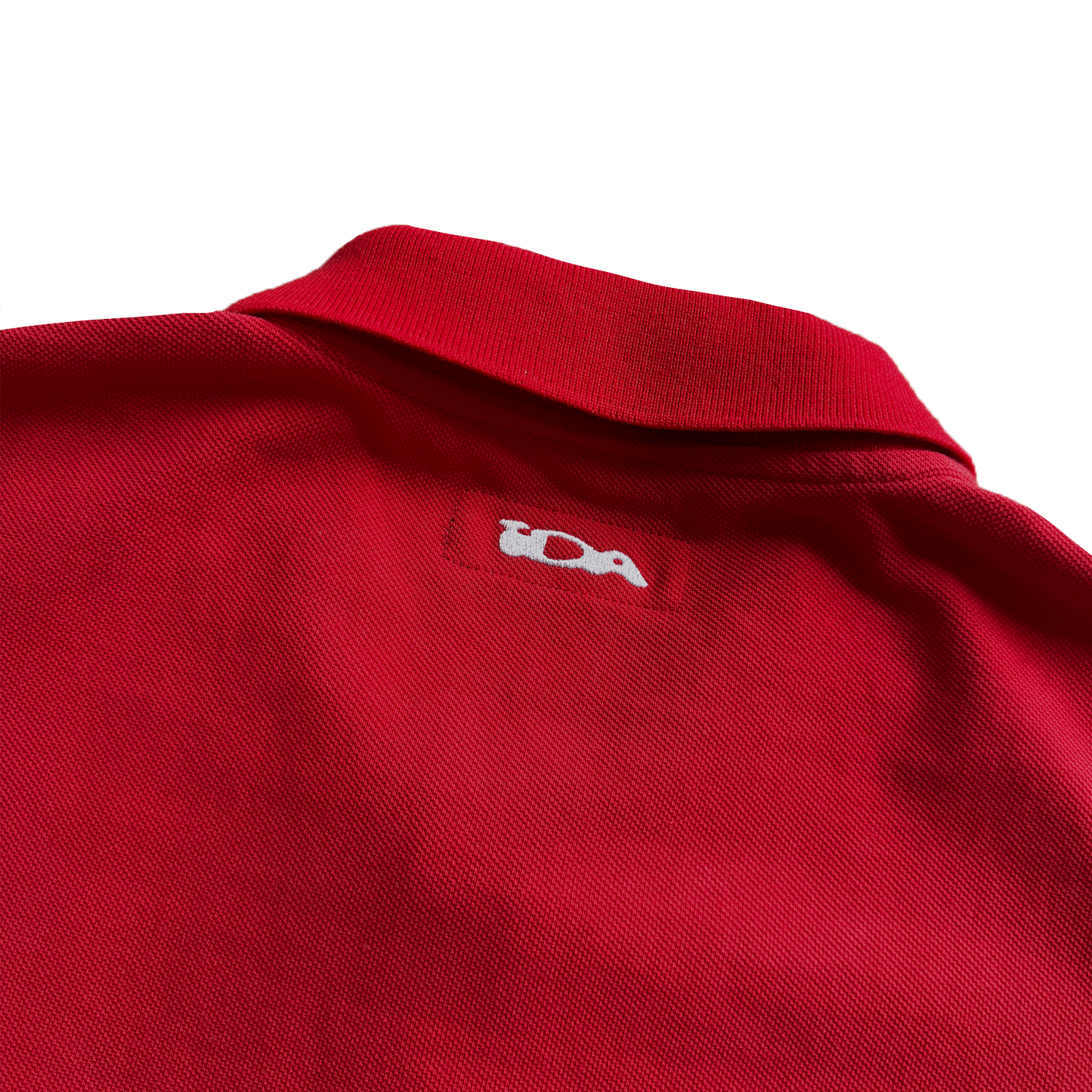 S/S RED MONOGRAM POLO