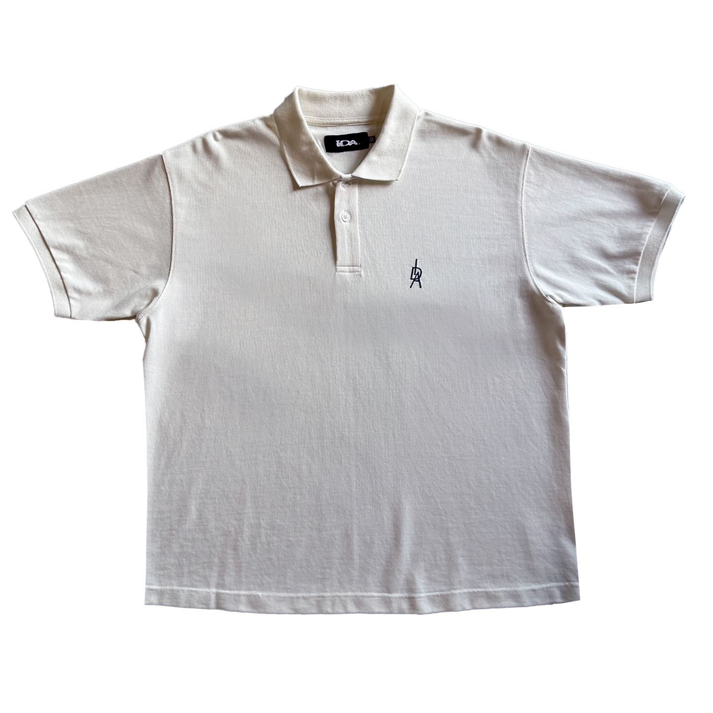 S/S WHITE MONOGRAM POLO